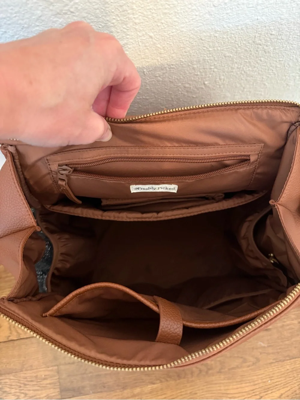 Freshly picked diaper bag